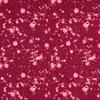 Baumwoll Jersey Beere mit Klecksen in Hellrosa
